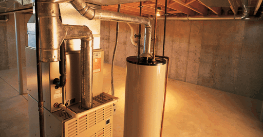 Furnace in basement
